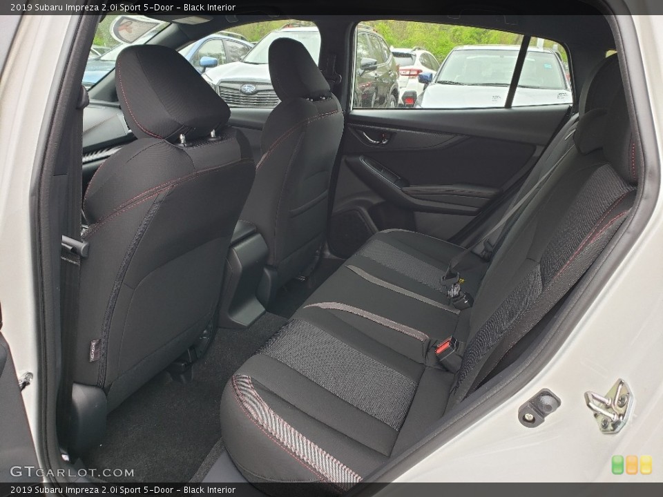 Black Interior Rear Seat for the 2019 Subaru Impreza 2.0i Sport 5-Door #133210599