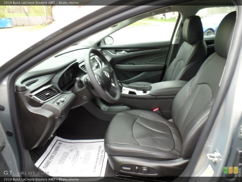 Ebony Interior Front Seat for the 2019 Buick LaCrosse Essence AWD #133223141