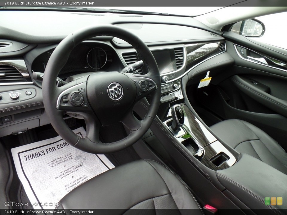 Ebony Interior Photo for the 2019 Buick LaCrosse Essence AWD #133223162