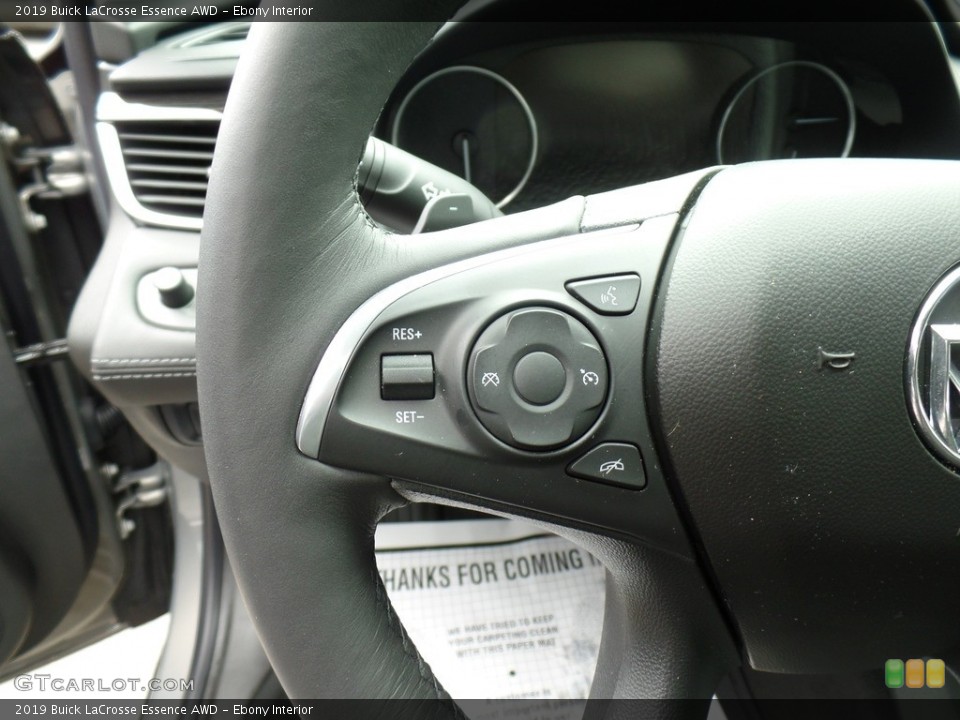 Ebony Interior Steering Wheel for the 2019 Buick LaCrosse Essence AWD #133223246