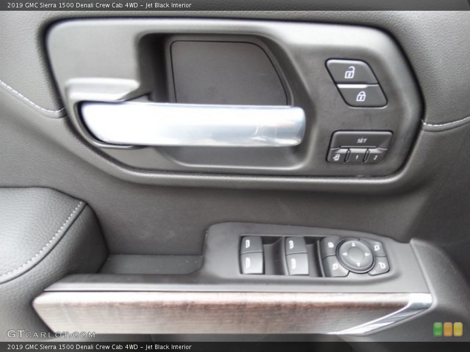 Jet Black Interior Controls for the 2019 GMC Sierra 1500 Denali Crew Cab 4WD #133223264