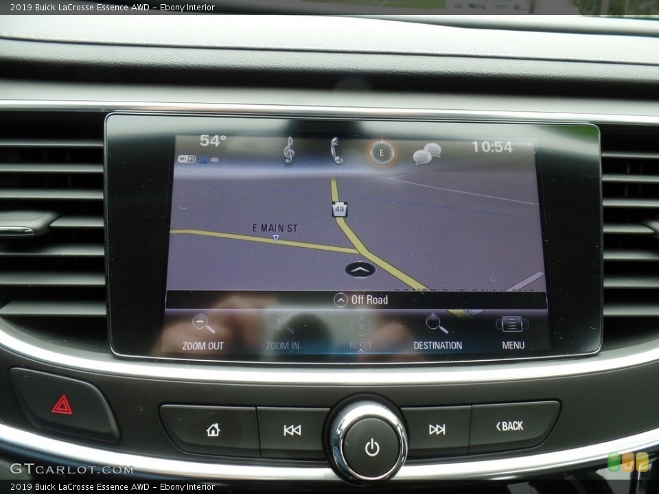 Ebony Interior Navigation for the 2019 Buick LaCrosse Essence AWD #133223381