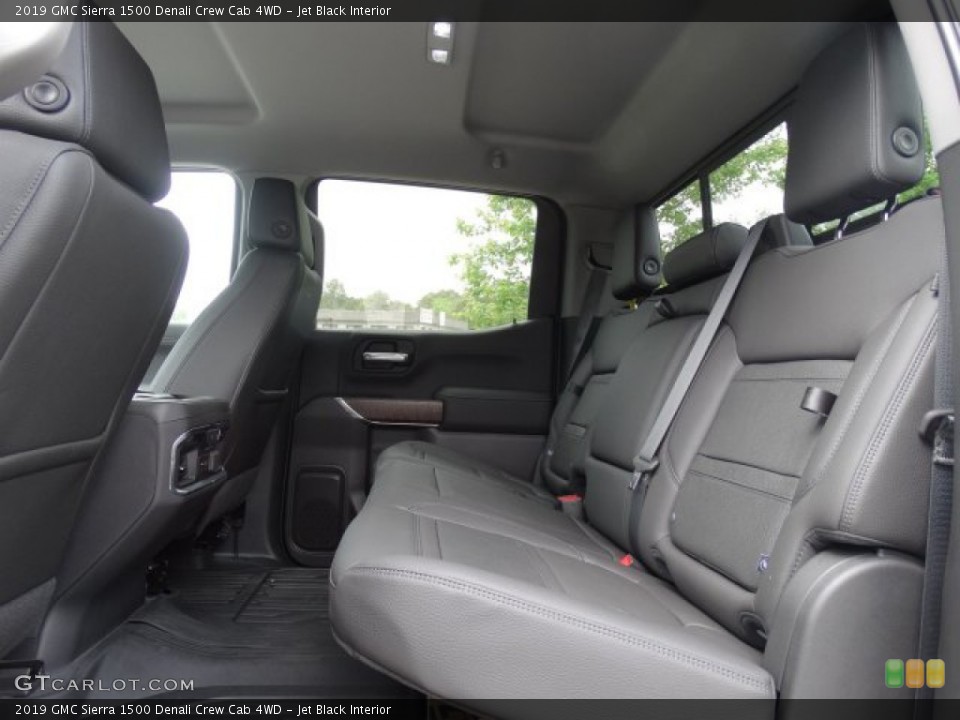 Jet Black Interior Rear Seat for the 2019 GMC Sierra 1500 Denali Crew Cab 4WD #133223435