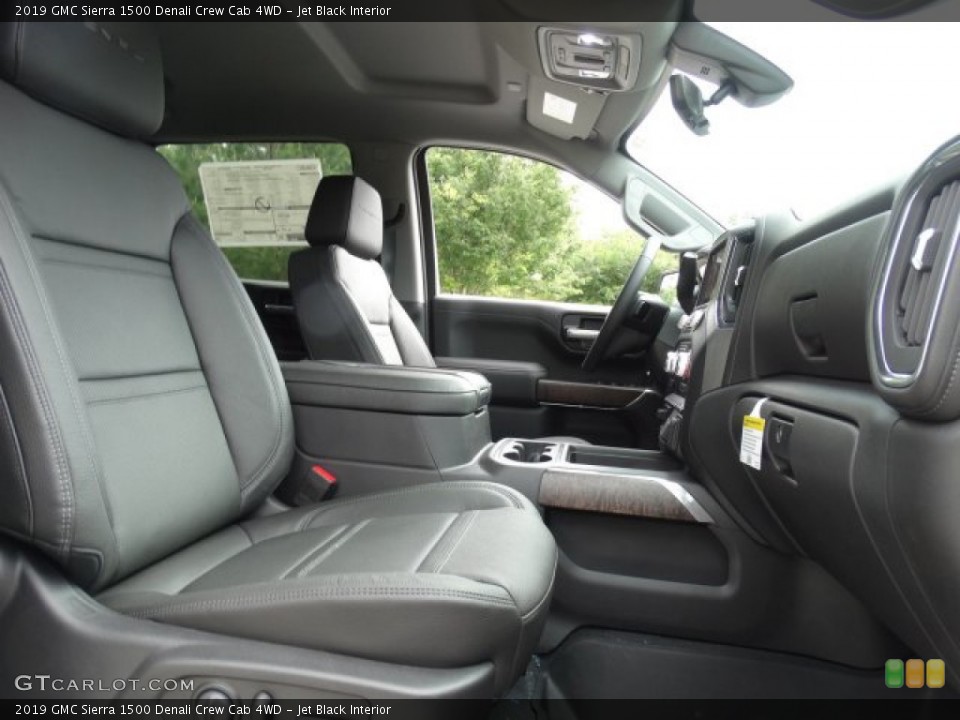 Jet Black Interior Front Seat for the 2019 GMC Sierra 1500 Denali Crew Cab 4WD #133223486