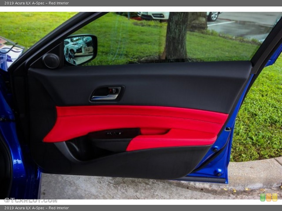 Red Interior Door Panel for the 2019 Acura ILX A-Spec #133225442