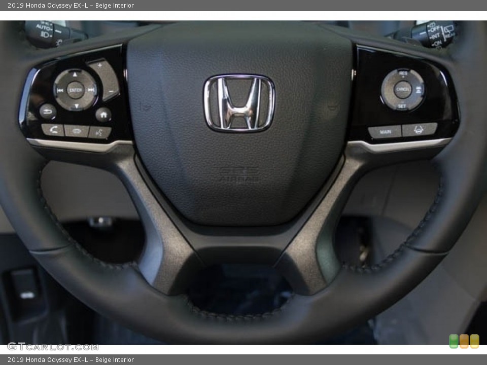 Beige Interior Steering Wheel for the 2019 Honda Odyssey EX-L #133231086