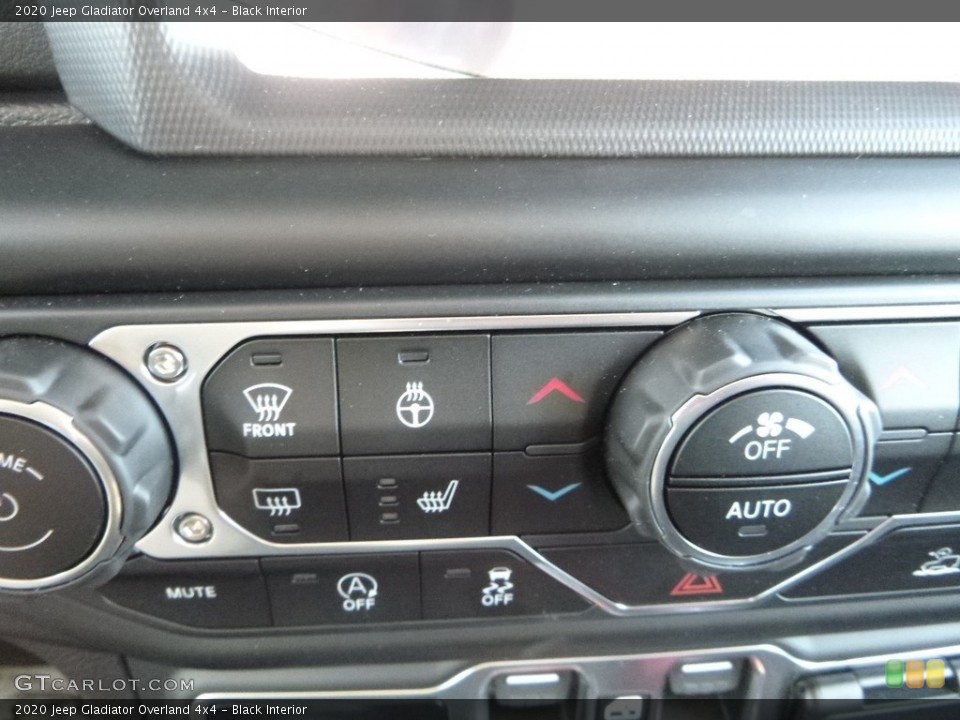 Black Interior Controls for the 2020 Jeep Gladiator Overland 4x4 #133232829