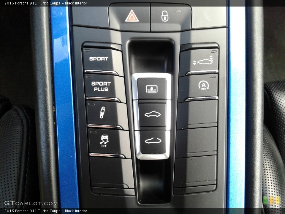 Black Interior Controls for the 2016 Porsche 911 Turbo Coupe #133235157