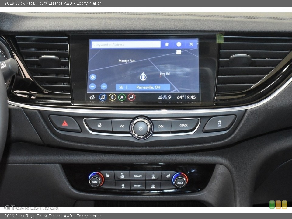 Ebony Interior Controls for the 2019 Buick Regal TourX Essence AWD #133235673