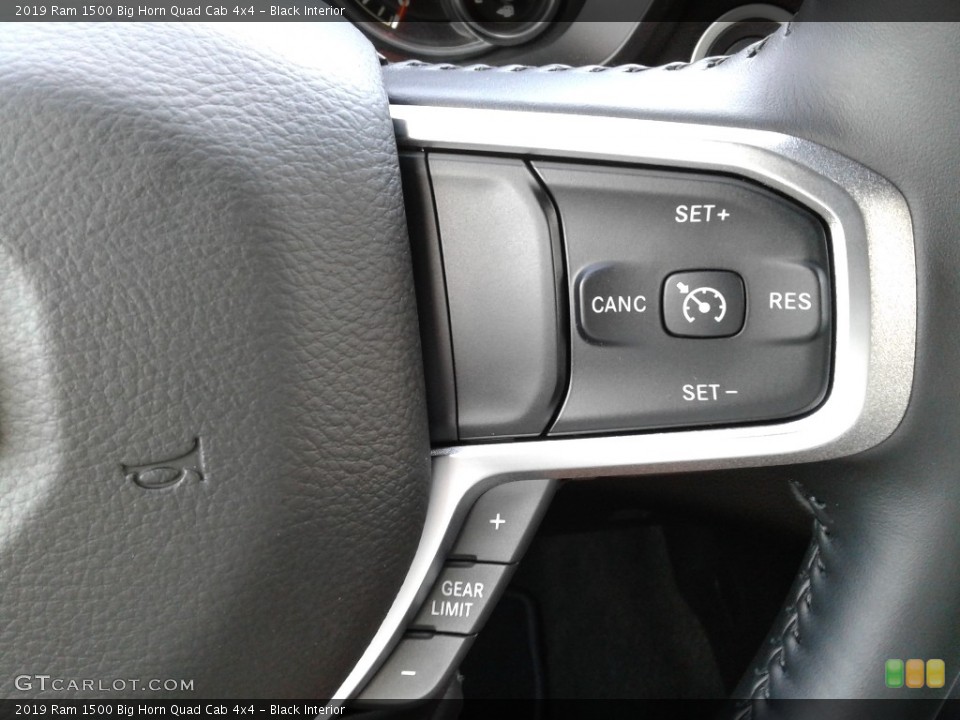 Black Interior Steering Wheel for the 2019 Ram 1500 Big Horn Quad Cab 4x4 #133237269