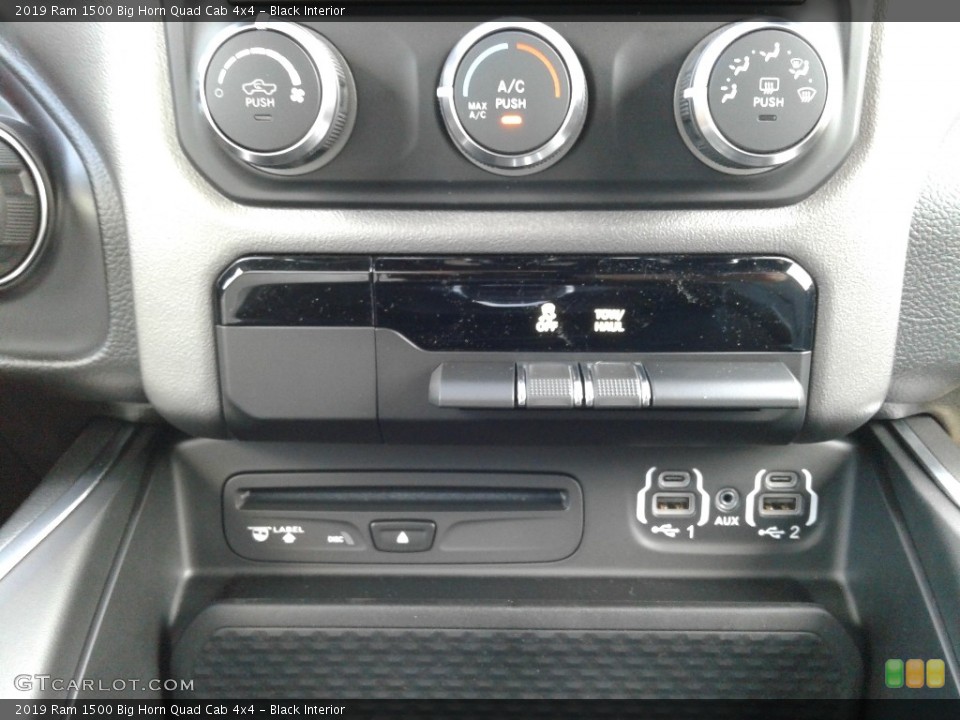 Black Interior Controls for the 2019 Ram 1500 Big Horn Quad Cab 4x4 #133237440