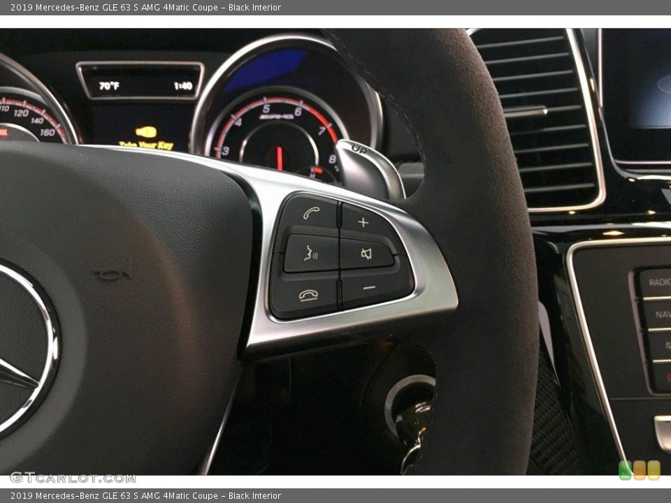 Black Interior Steering Wheel for the 2019 Mercedes-Benz GLE 63 S AMG 4Matic Coupe #133240182