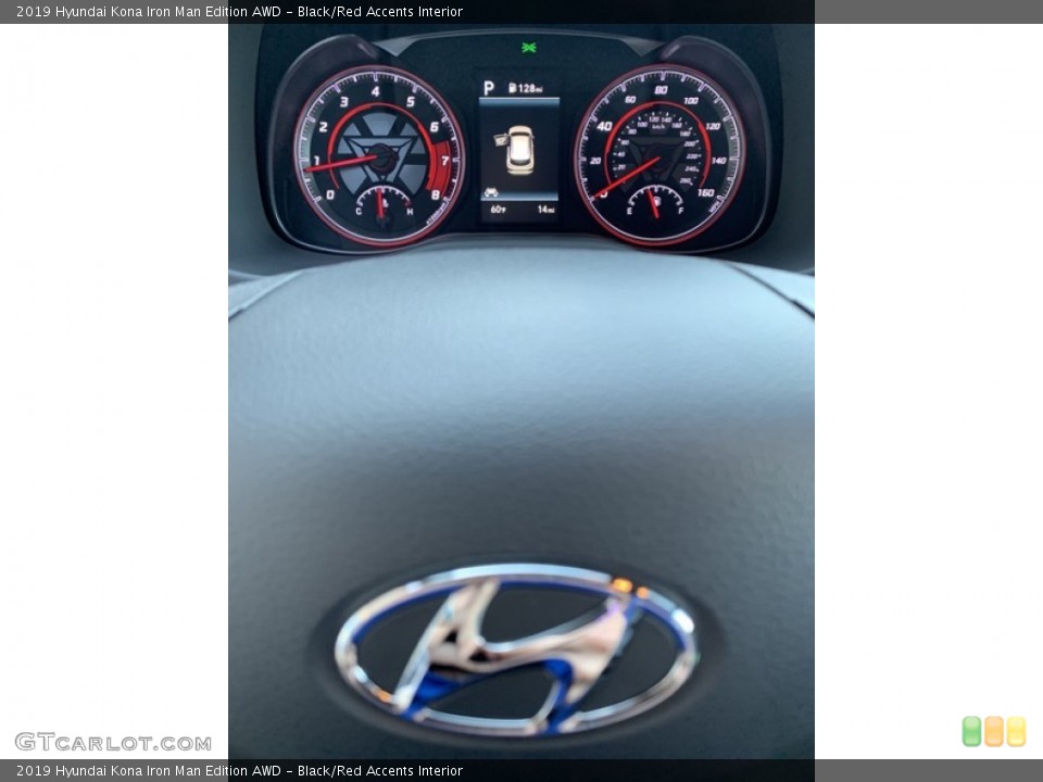 Black/Red Accents Interior Gauges for the 2019 Hyundai Kona Iron Man Edition AWD #133243194