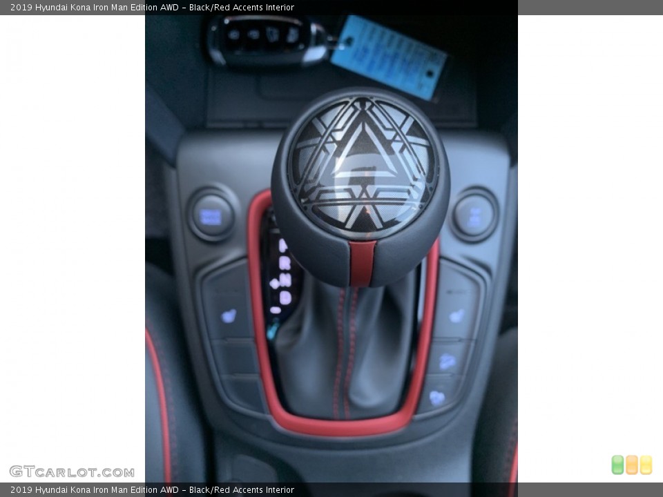 Black/Red Accents Interior Transmission for the 2019 Hyundai Kona Iron Man Edition AWD #133243254