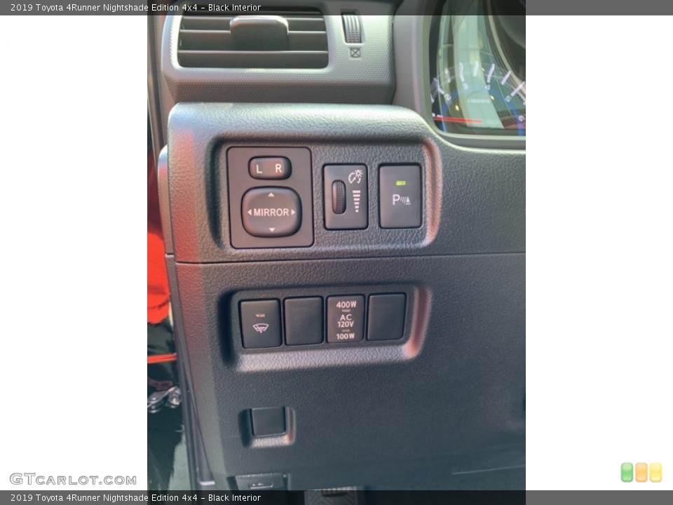 Black Interior Controls for the 2019 Toyota 4Runner Nightshade Edition 4x4 #133244250