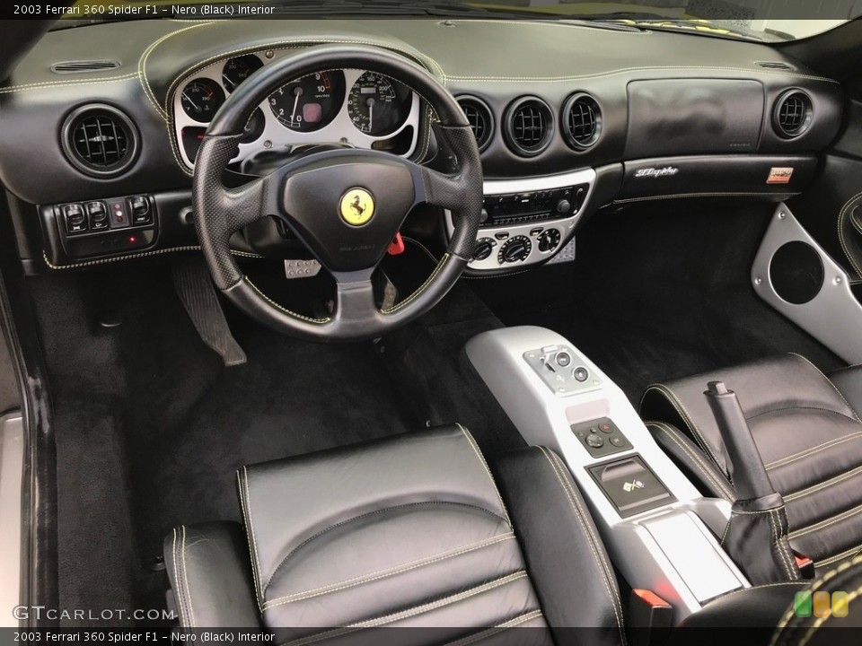 Nero (Black) Interior Photo for the 2003 Ferrari 360 Spider F1 #133248245