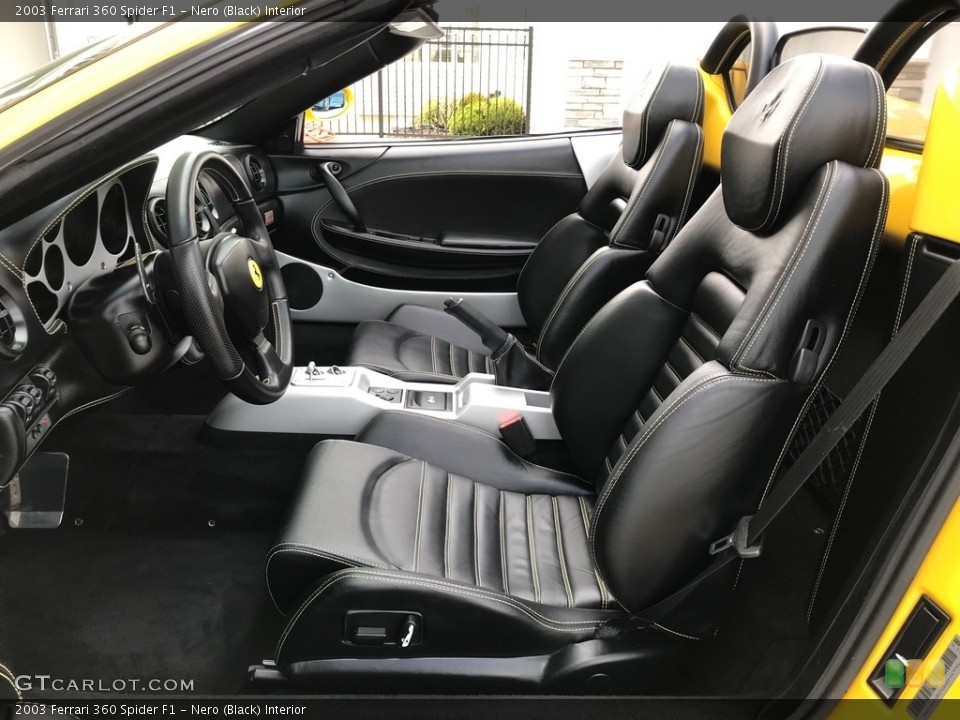 Nero (Black) Interior Front Seat for the 2003 Ferrari 360 Spider F1 #133248350