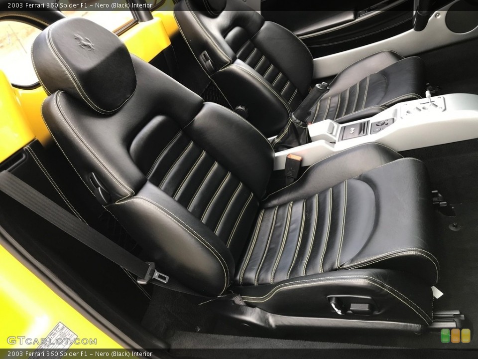 Nero (Black) Interior Front Seat for the 2003 Ferrari 360 Spider F1 #133248449