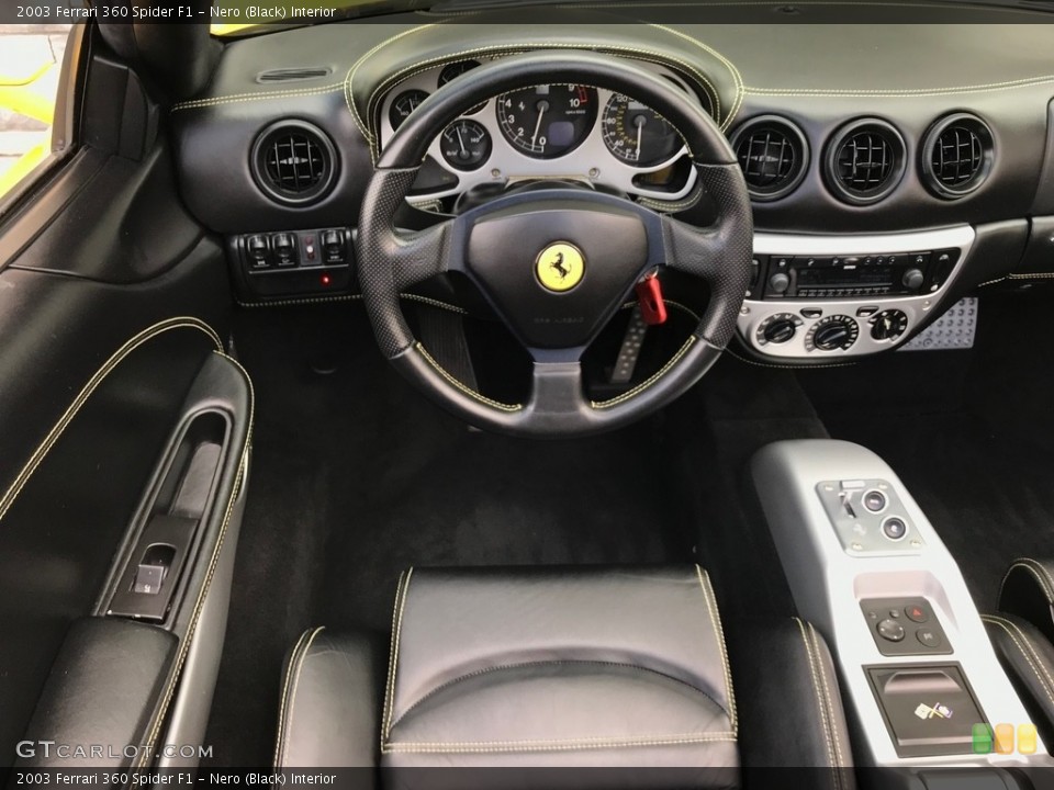 Nero (Black) Interior Steering Wheel for the 2003 Ferrari 360 Spider F1 #133249490