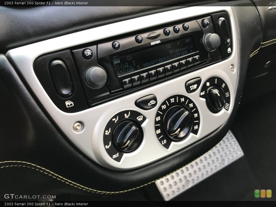 Nero (Black) Interior Controls for the 2003 Ferrari 360 Spider F1 #133249670