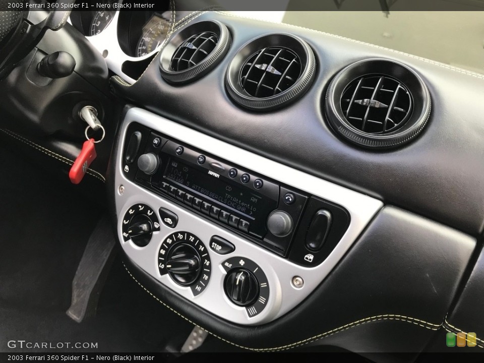 Nero (Black) Interior Controls for the 2003 Ferrari 360 Spider F1 #133249706