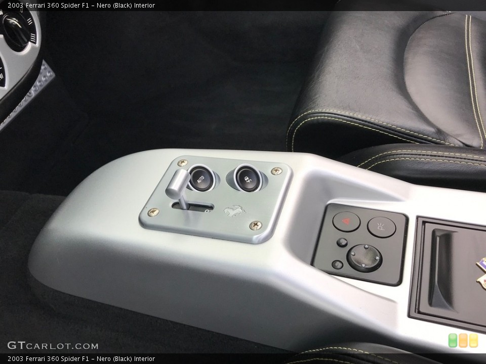Nero (Black) Interior Controls for the 2003 Ferrari 360 Spider F1 #133249781