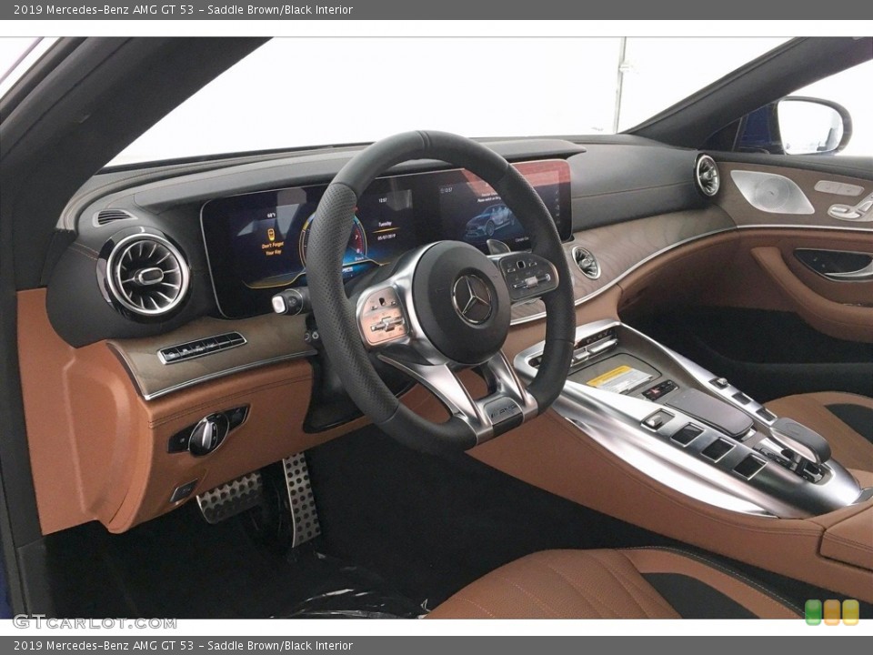 Saddle Brown/Black Interior Dashboard for the 2019 Mercedes-Benz AMG GT 53 #133257818