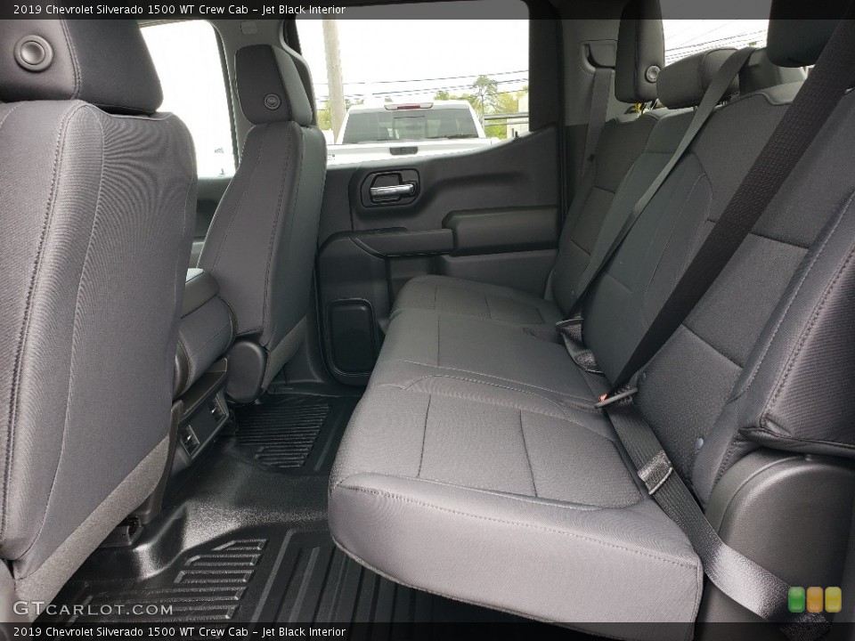 Jet Black Interior Rear Seat for the 2019 Chevrolet Silverado 1500 WT Crew Cab #133261118