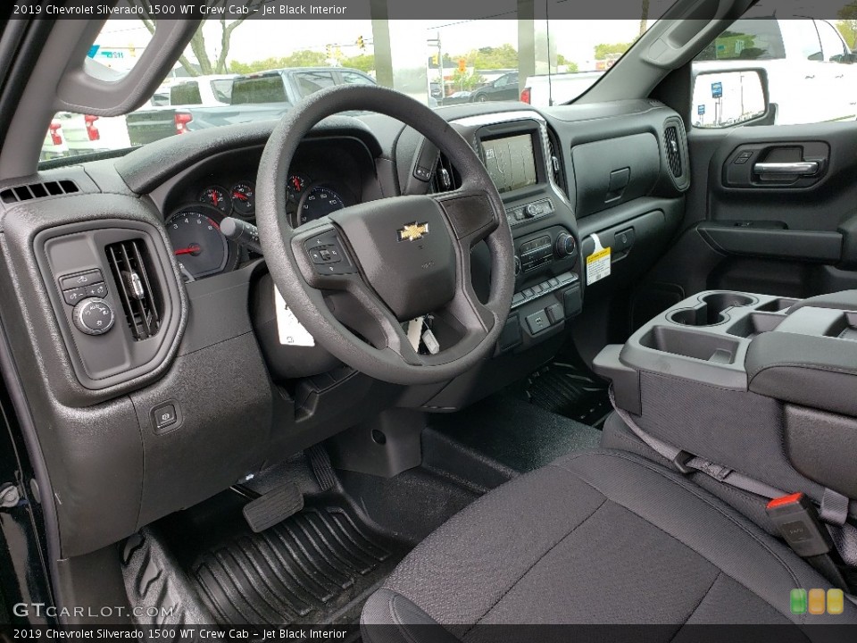 Jet Black Interior Photo for the 2019 Chevrolet Silverado 1500 WT Crew Cab #133261139