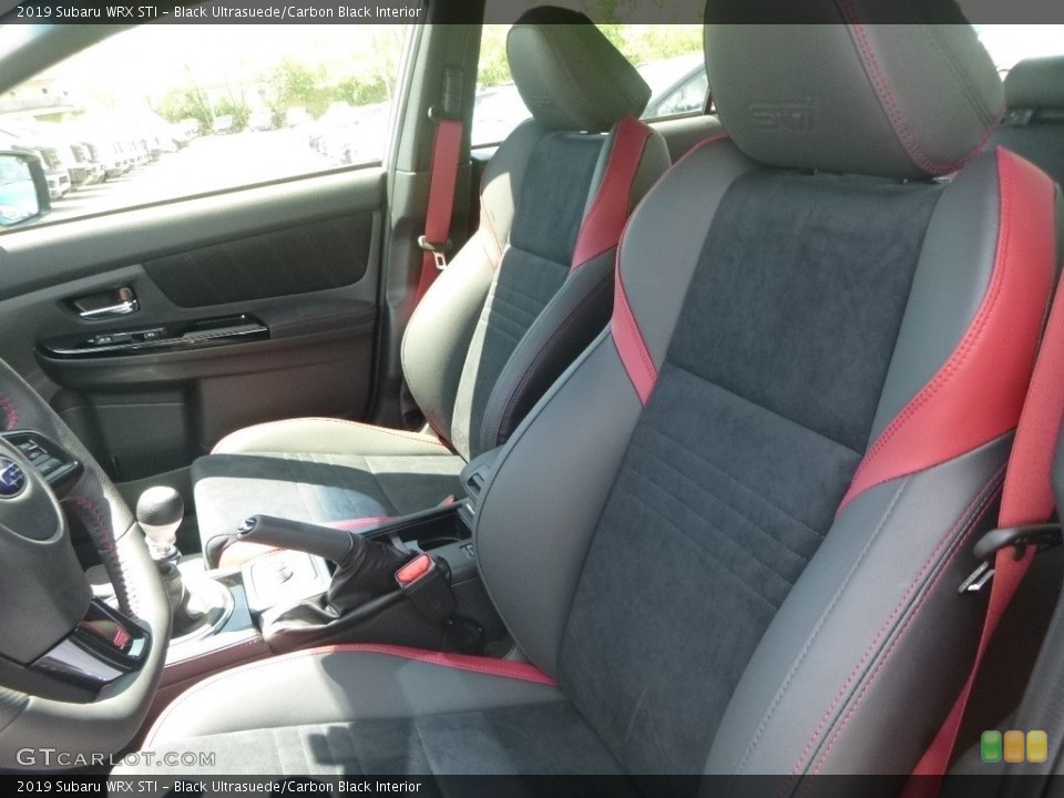 Black Ultrasuede/Carbon Black Interior Front Seat for the 2019 Subaru WRX STI #133267256