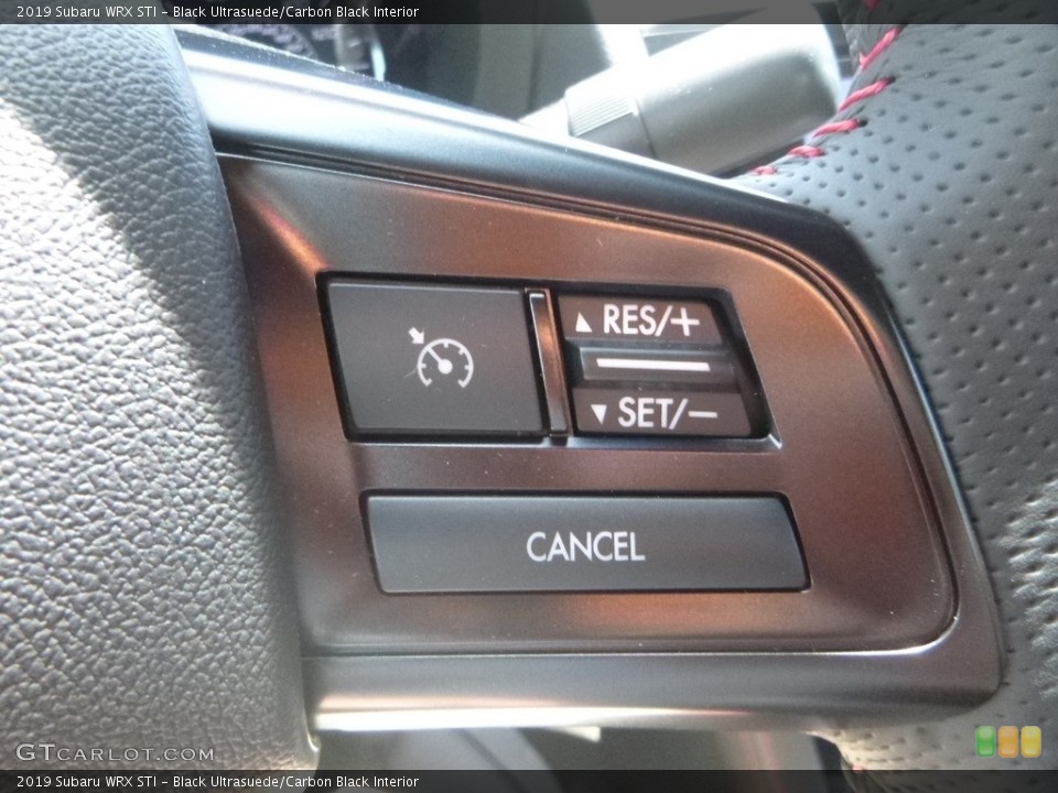 Black Ultrasuede/Carbon Black Interior Steering Wheel for the 2019 Subaru WRX STI #133267304