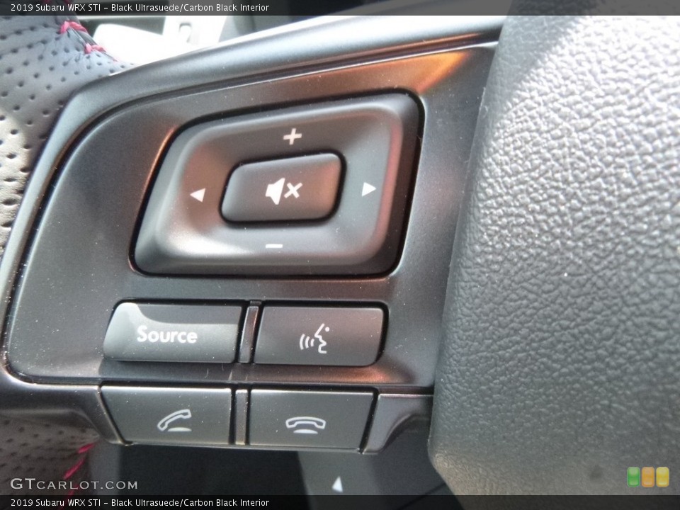 Black Ultrasuede/Carbon Black Interior Steering Wheel for the 2019 Subaru WRX STI #133267316