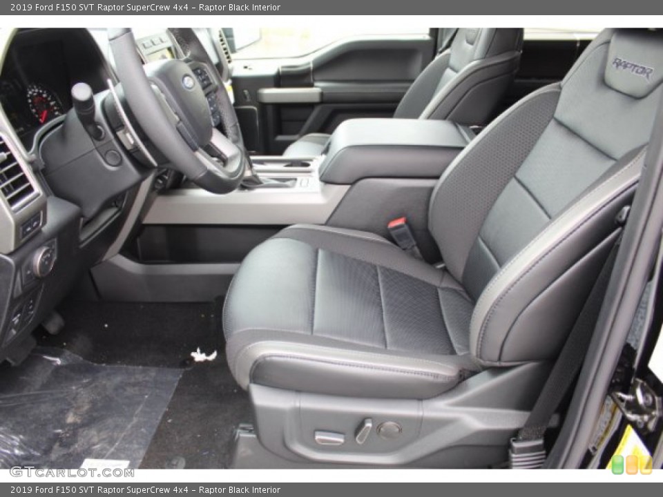 Raptor Black Interior Front Seat for the 2019 Ford F150 SVT Raptor SuperCrew 4x4 #133269958
