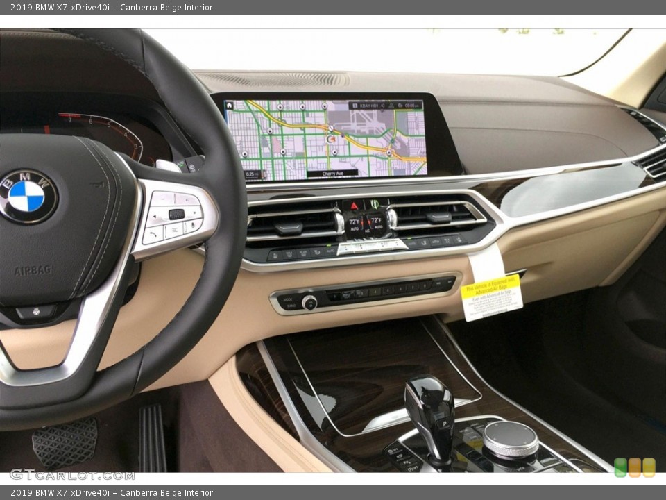 Canberra Beige Interior Navigation for the 2019 BMW X7 xDrive40i #133279382