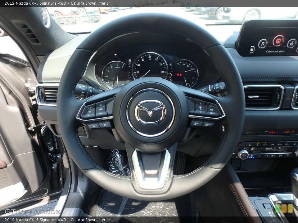 Caturra Brown Interior Steering Wheel for the 2019 Mazda CX-5 Signature AWD #133280122
