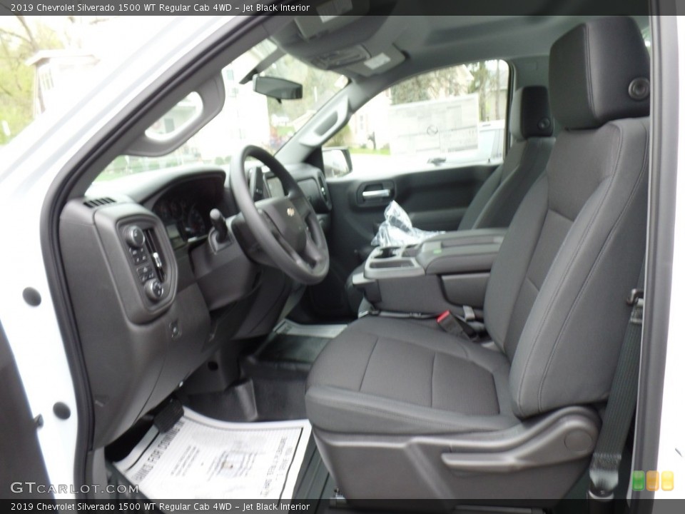 Jet Black Interior Front Seat for the 2019 Chevrolet Silverado 1500 WT Regular Cab 4WD #133301700