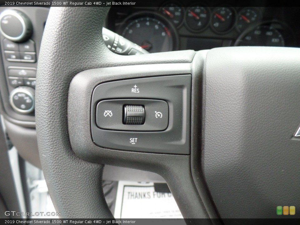 Jet Black Interior Steering Wheel for the 2019 Chevrolet Silverado 1500 WT Regular Cab 4WD #133301814