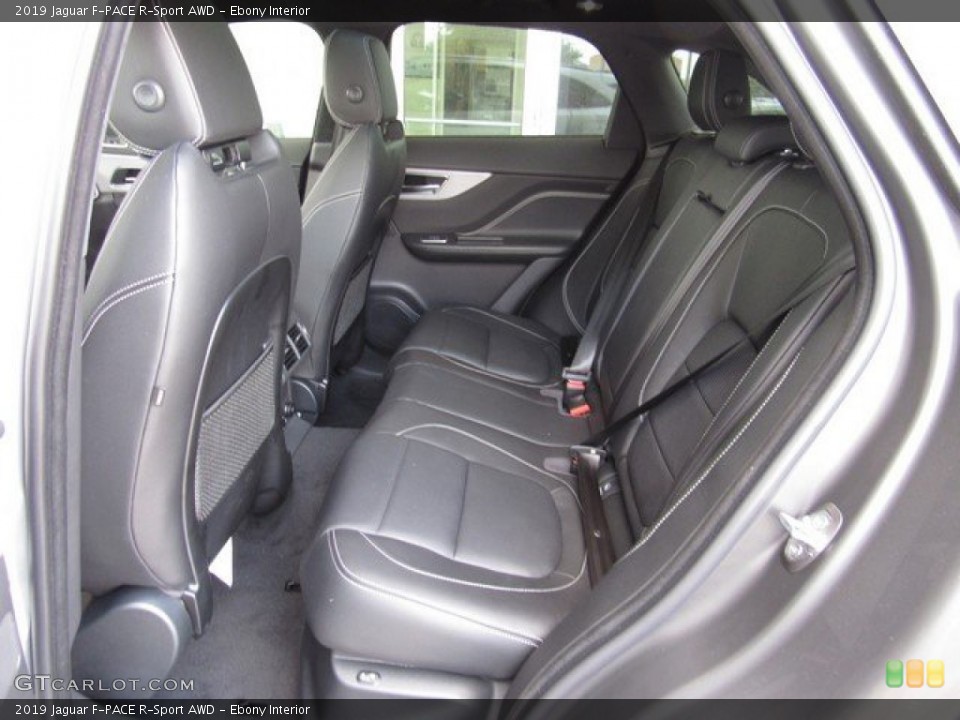 Ebony Interior Rear Seat for the 2019 Jaguar F-PACE R-Sport AWD #133302231