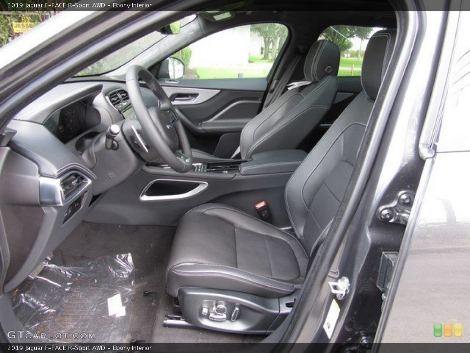Ebony Interior Photo for the 2019 Jaguar F-PACE R-Sport AWD #133302729
