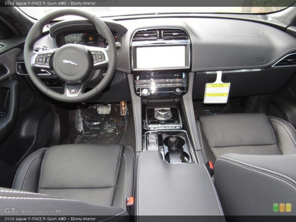 Ebony Interior Dashboard for the 2019 Jaguar F-PACE R-Sport AWD #133302756