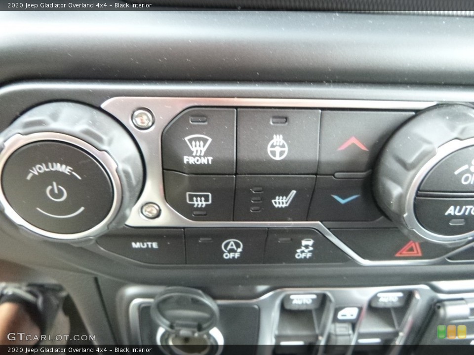 Black Interior Controls for the 2020 Jeep Gladiator Overland 4x4 #133303656
