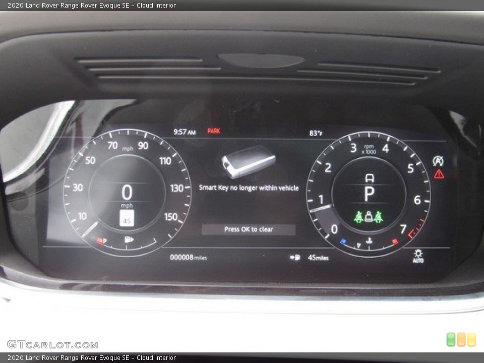 Cloud Interior Gauges for the 2020 Land Rover Range Rover Evoque SE #133304331