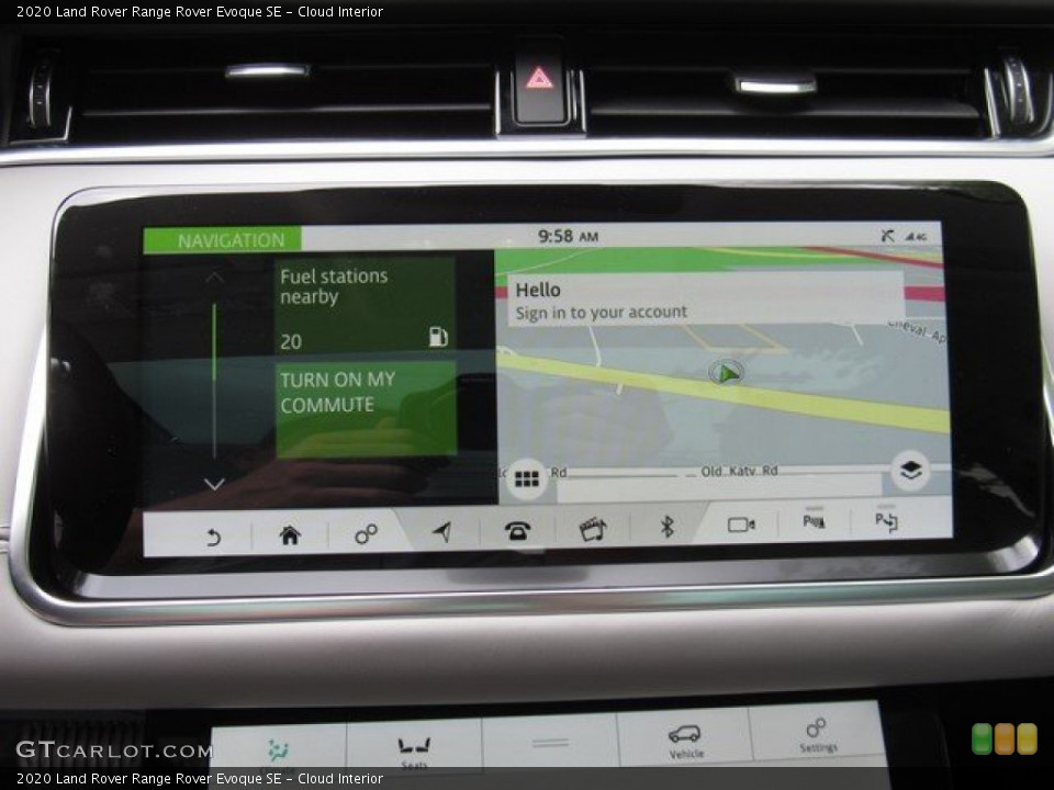 Cloud Interior Navigation for the 2020 Land Rover Range Rover Evoque SE #133304403