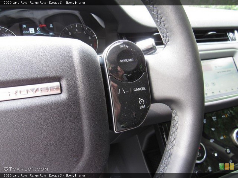 Ebony Interior Steering Wheel for the 2020 Land Rover Range Rover Evoque S #133304946