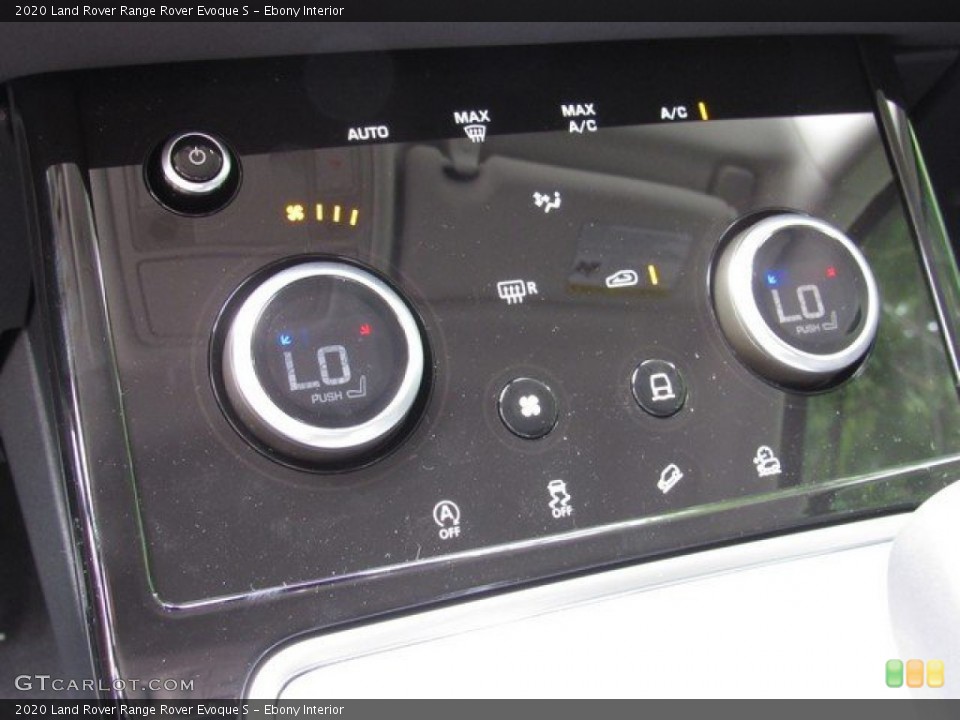 Ebony Interior Controls for the 2020 Land Rover Range Rover Evoque S #133305048