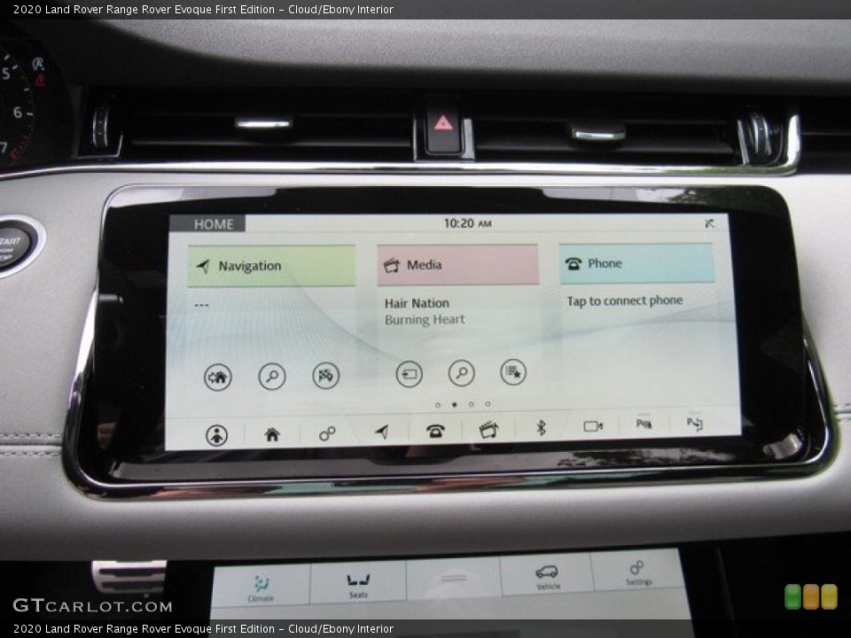 Cloud/Ebony Interior Controls for the 2020 Land Rover Range Rover Evoque First Edition #133305528