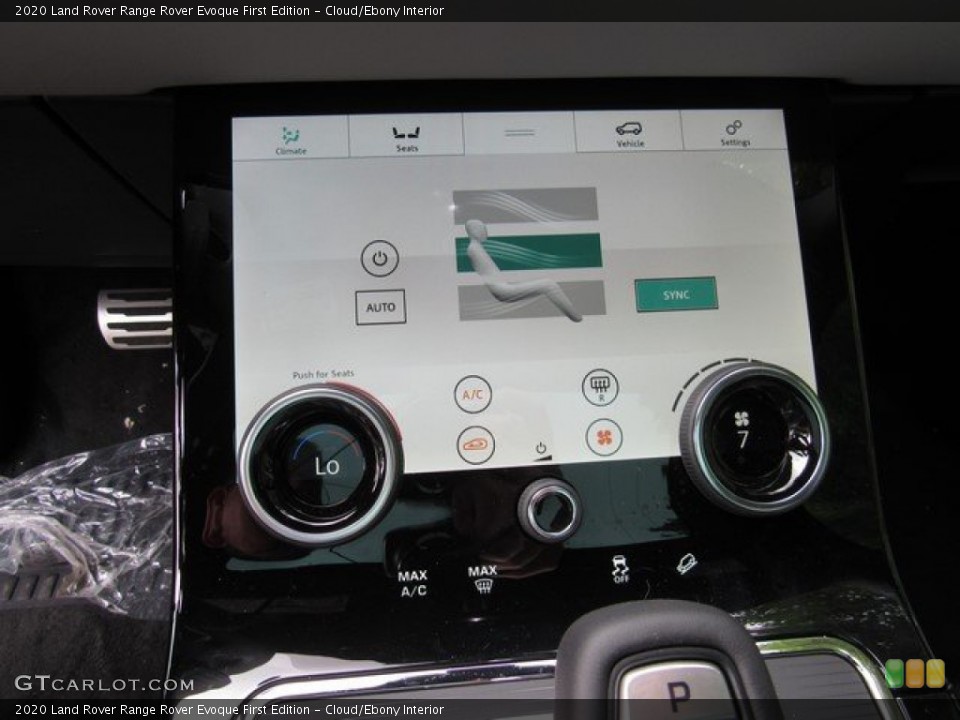 Cloud/Ebony Interior Controls for the 2020 Land Rover Range Rover Evoque First Edition #133305586