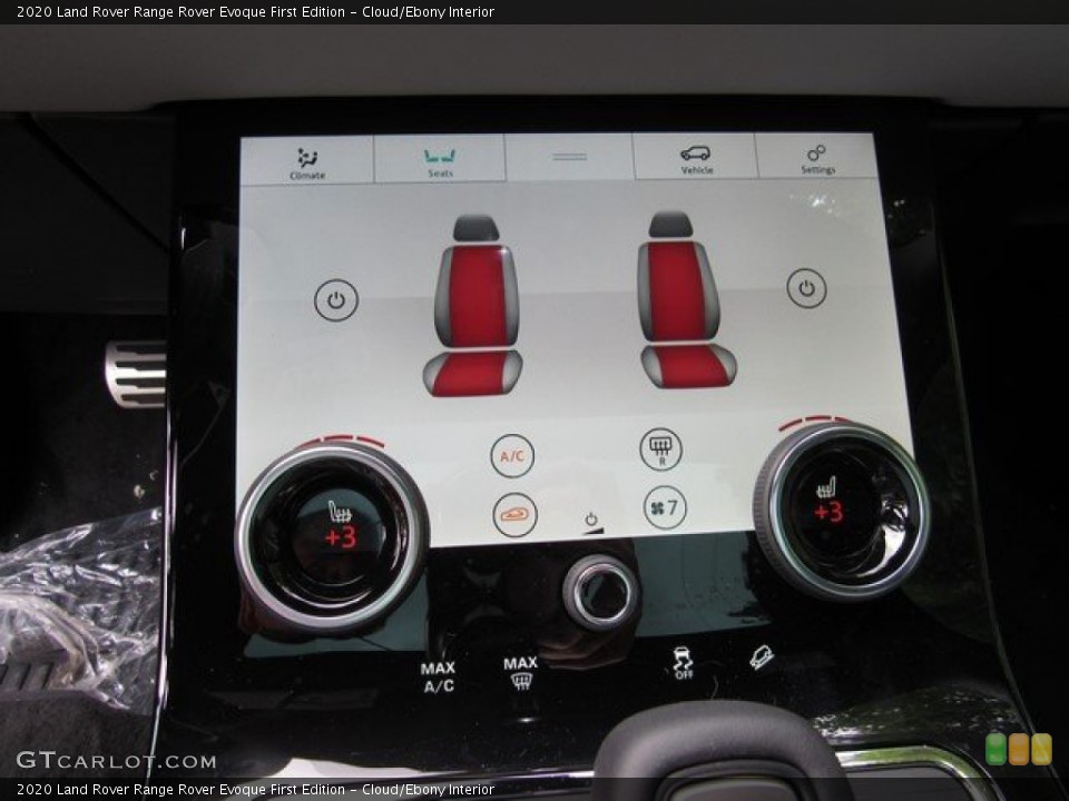 Cloud/Ebony Interior Controls for the 2020 Land Rover Range Rover Evoque First Edition #133305597