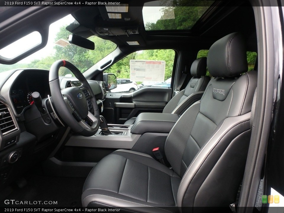 Raptor Black Interior Front Seat for the 2019 Ford F150 SVT Raptor SuperCrew 4x4 #133313808