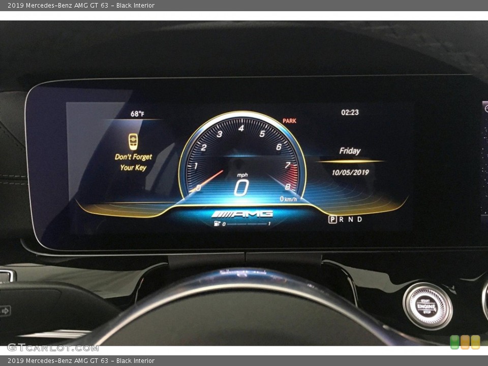 Black Interior Gauges for the 2019 Mercedes-Benz AMG GT 63 #133317729